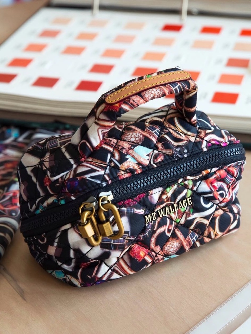 Marla Aaron x MZ Wallace Limited Edition
Multicolor Quilted Jewelry Pouch